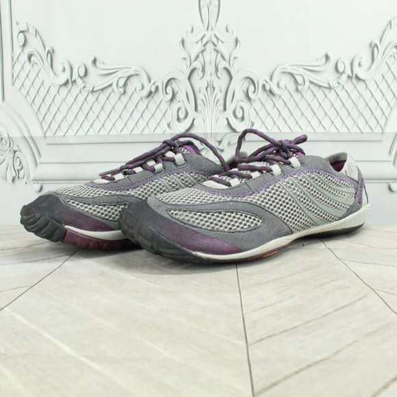Merrell Pace Glove Dark Shadow Gray Suede Lace Up Running Sneakers Shoes Size 9 - Picture 2 of 9